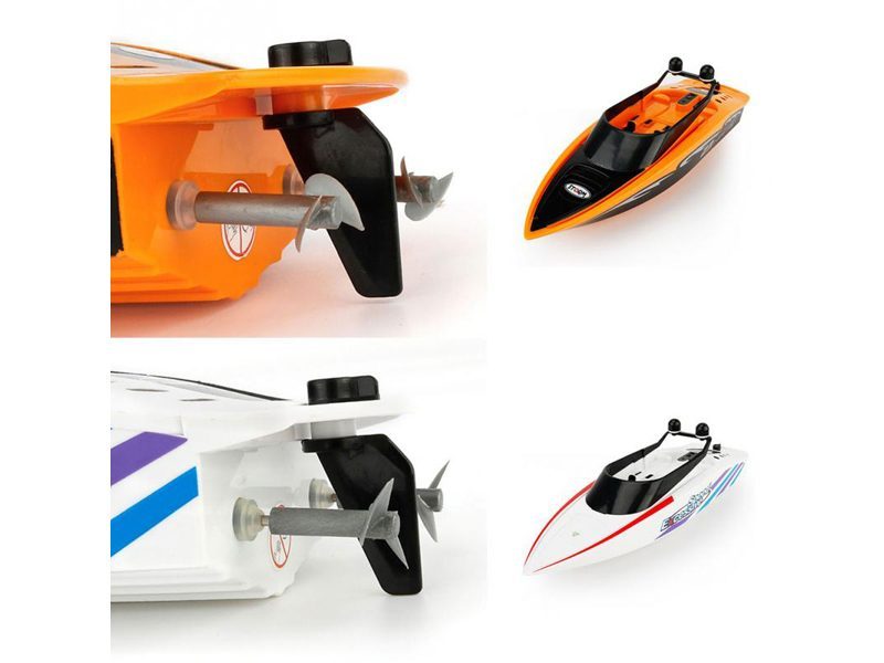 2RC Boat 32CM Control Electric Boat Speedboat for Summer Children Toy White Carousel 6