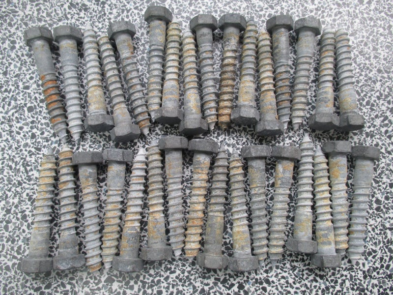 32x 75mm Galvanished coach screws Carousel 1