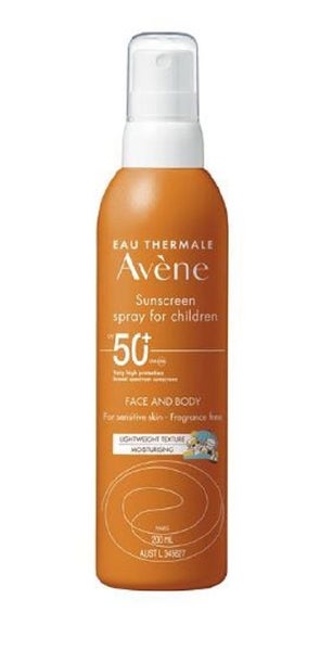 SHORT DATED 10/25 AVENE Kids Sunscreen Spray SPF50+ 200ml Carousel 2