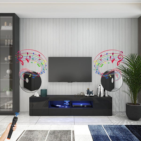 Nikki Smart TV Unit Black Carousel 1