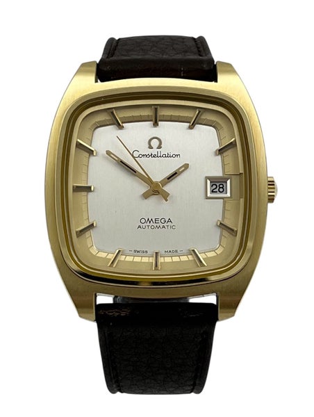 Omega Constellation 1970s Automatic 14ct gold Capped Mens Wristwatch Rf 166.0220 Carousel 2