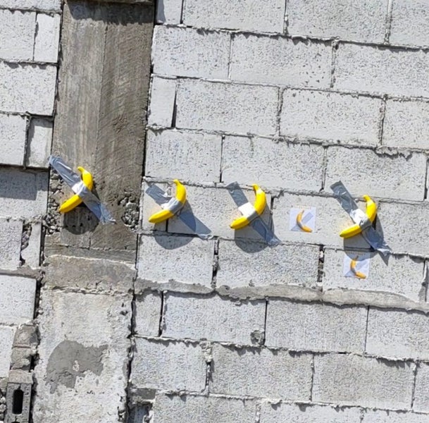 BANANASKY duct tape banana "prototype" signed original art piece Carousel 3