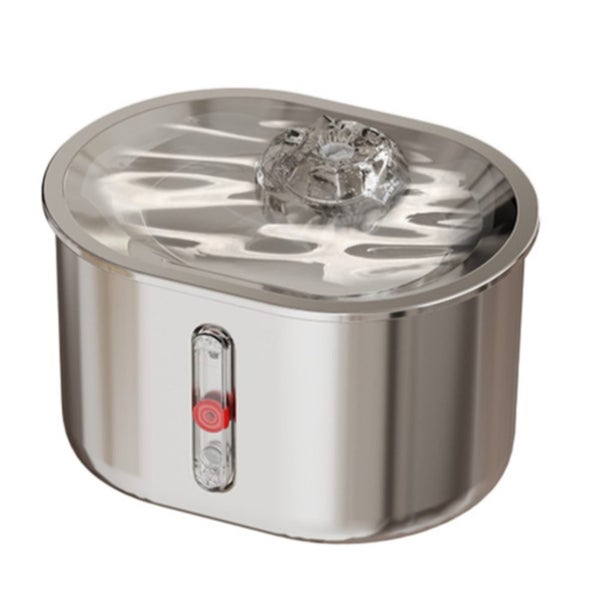 Elosung Beginner Package Stainless Steel Pet Water Fountain With Faucet Flow Usb Carousel 1