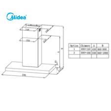 Midea 60cm T-Shape Rangehood Black Carousel 2
