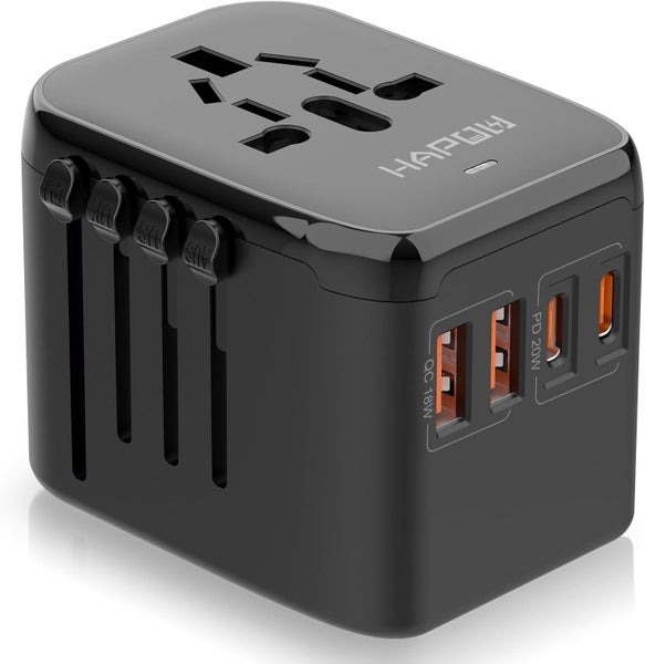 Universal Travel Adapter Worldwide Plug Adaptor NEW Carousel 1