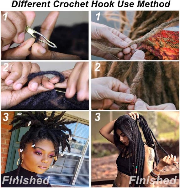 Dreadlocks Crochet Hook for Hair Braids Crochet Needle for Locs Carousel 7