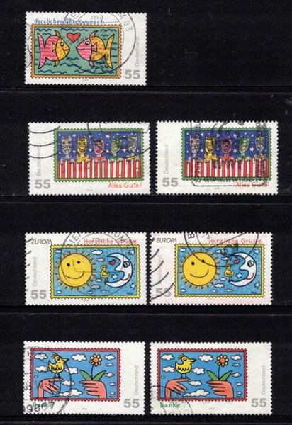 (v) Germany 2008 7 stamps used Carousel 1