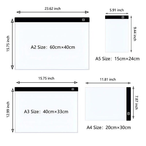 3 Level Dimmable LED Drawing Board Creative Educational Toy for Holidays62954758121090112