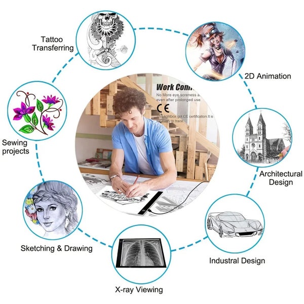 3 Level Dimmable LED Drawing Board Creative Educational Toy for Holidays62954758121090113