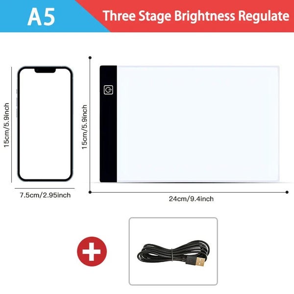 3 Level Dimmable LED Drawing Board Creative Educational Toy for Holidays62954758121090117