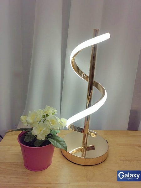 T208 Dimmable Gold Color LED Table Light Carousel 1
