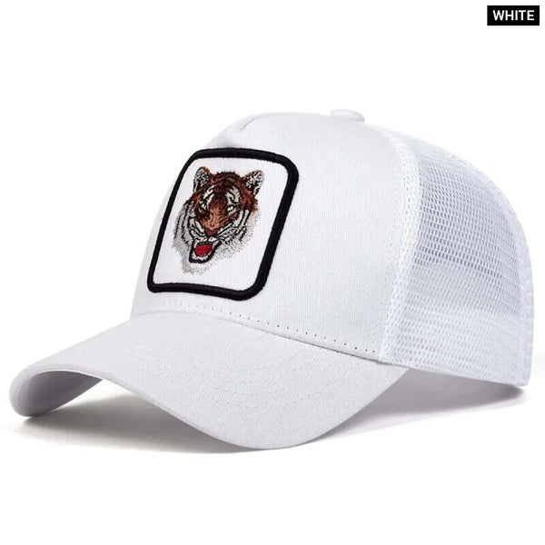 Adjustable Tiger Embroidered Baseball Cap / Hat For Outdoor Sun Protection Carousel 1