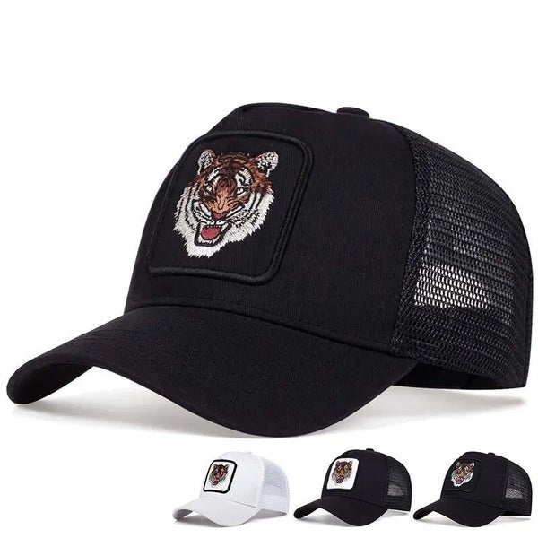 Adjustable Tiger Embroidered Baseball Cap / Hat For Outdoor Sun Protection Carousel 2