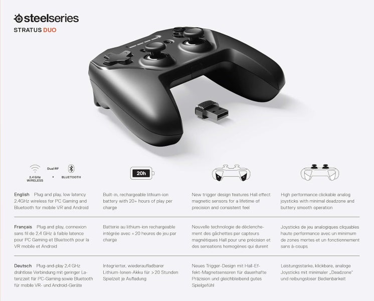 SteelSeries Stratus Duo Wireless Gaming Controller Carousel 6