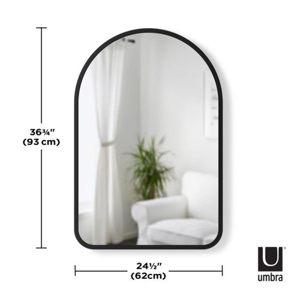 Umbra Hub Arched Mirror (61cm x 91cm) Black Carousel 5