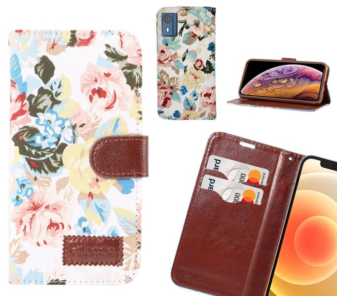 NOKIA C02 Case Floral Prints Wallet Case Carousel 1