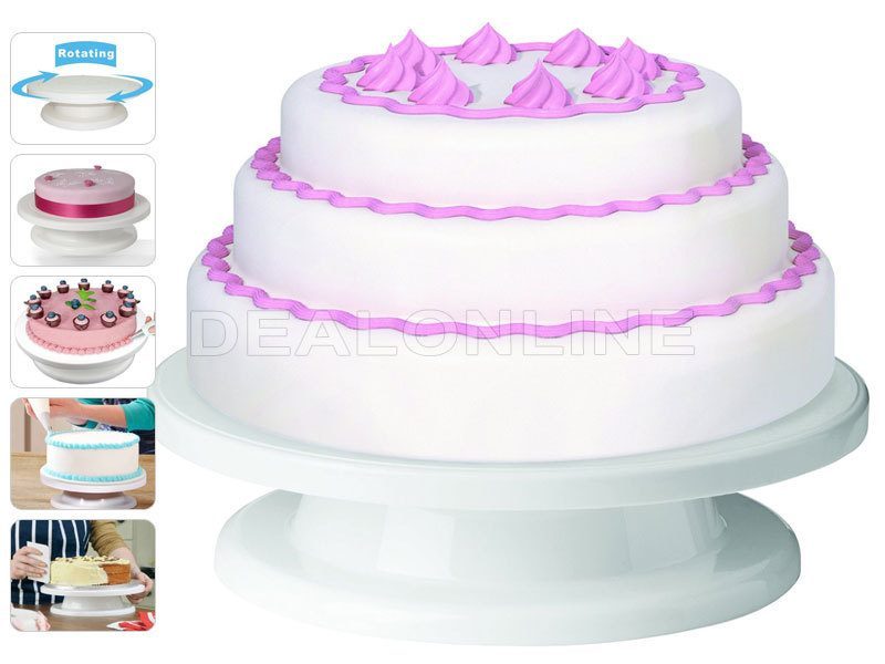 360° Rotatable Cake Decorating / Display Turntable Carousel 1