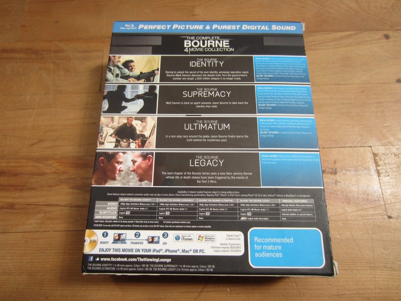 The Complete BOURNE 4 Movie Collector's Edition Carousel 2