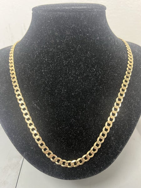 ****9CT YELLOW GOLD FLAT CURB LINK CHAIN**** Carousel 1