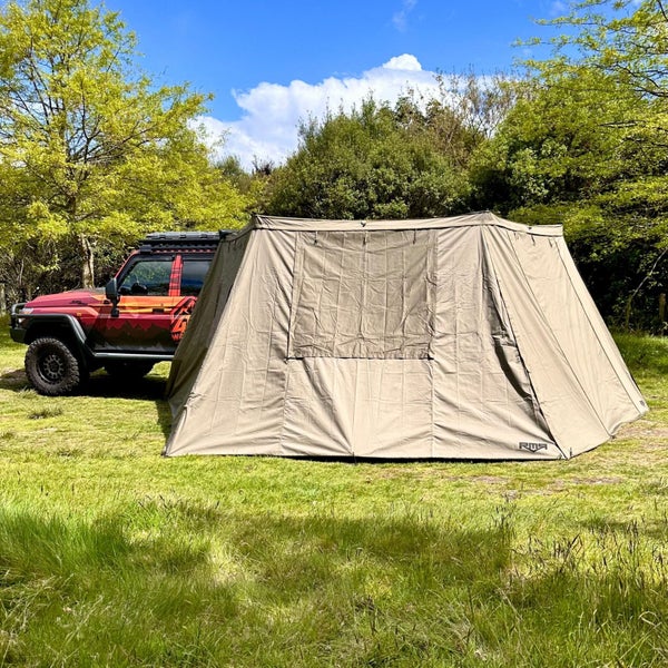 RMR Freestanding 270 Awning Left/Passenger Side Mounting & Wall COMBO Carousel 1