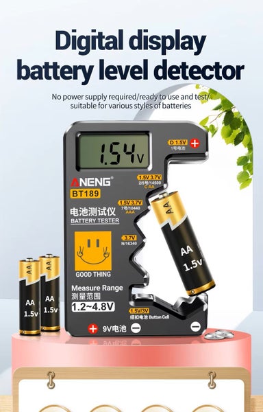ANENG BT189 Multi Cell Battery Tester Universal LCD Battery Tester Carousel 1