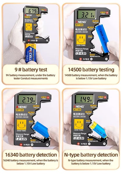 ANENG BT189 Multi Cell Battery Tester Universal LCD Battery Tester Carousel 18