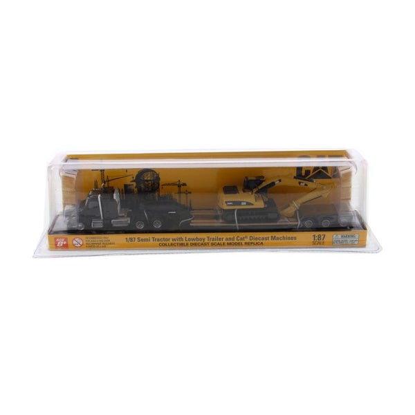 Diecast Masters 1:87 Kenworth T880S Truck Trailer Excavator Set Kids Toy 8y+ Carousel 2