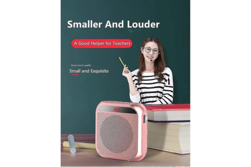 Voice Amplifier Wired Microphone Headset Rechargeable Speaker Loudspeaker Black Carousel 5