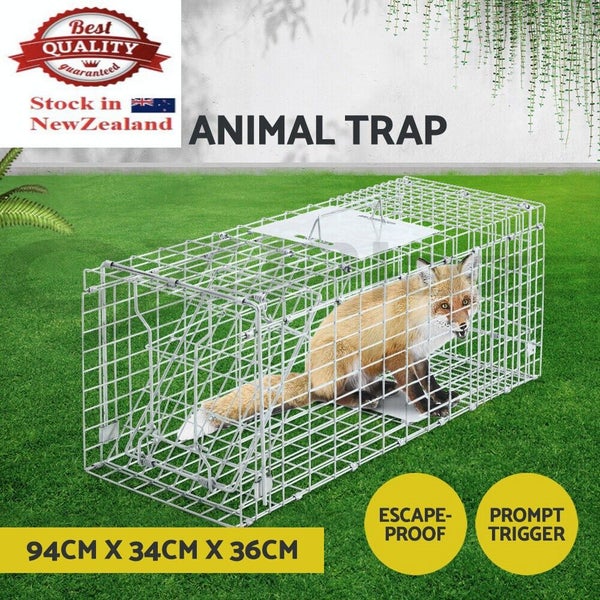Extra Large Animal Trap Humane Cage Possum Fox Koala Rabbit Bird Cat Carousel 1