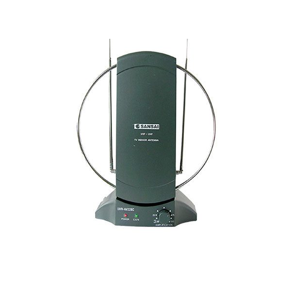Sansai Amplified Indoor Antenna Metallic Black Carousel 1