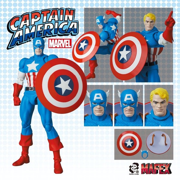 Medicom Toy Mafex No. 217 Captain America (Comic Ver.) Carousel 1