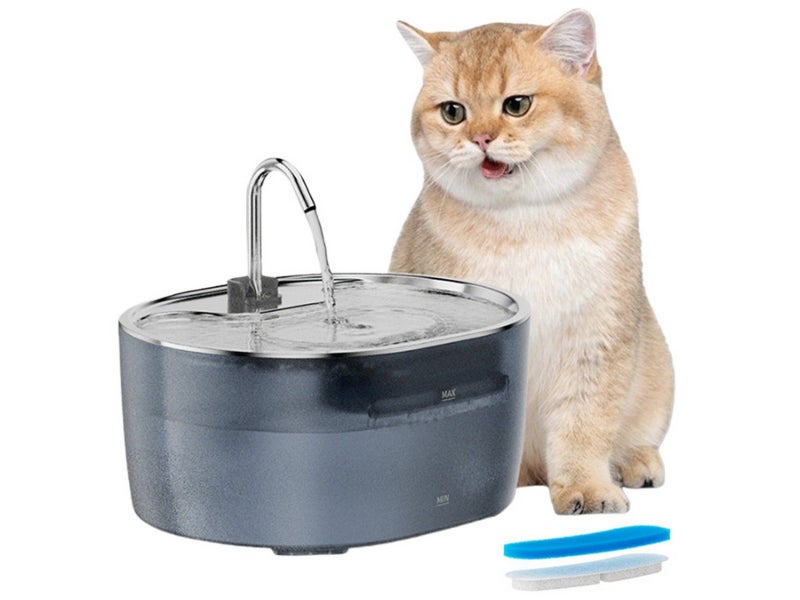 3.2L Cat Water Fountain Dog Bowl Automatic Pet Dispenser Auto Water Dish Blue Carousel 1