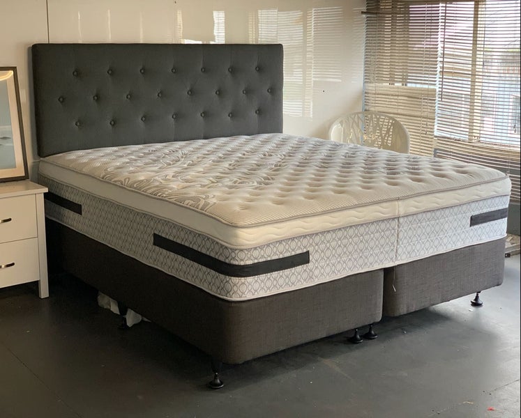 Gel Visco Pocket Spring Mattress+ Bed Base King Set Carousel 1