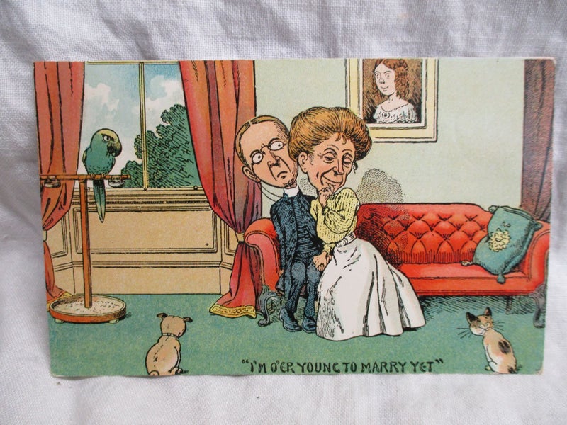 Young to Marry - Artist Comic Postcard - PC 3248 Carousel 1