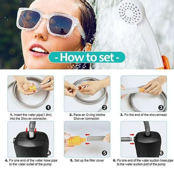 Portable Shower Kit Camping Shower Kit Carousel 7