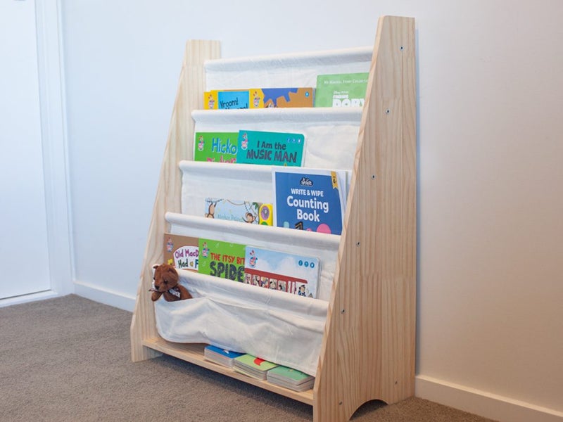 Solid Wood Kids Bookshelf Childrens Bookcase Carousel 2