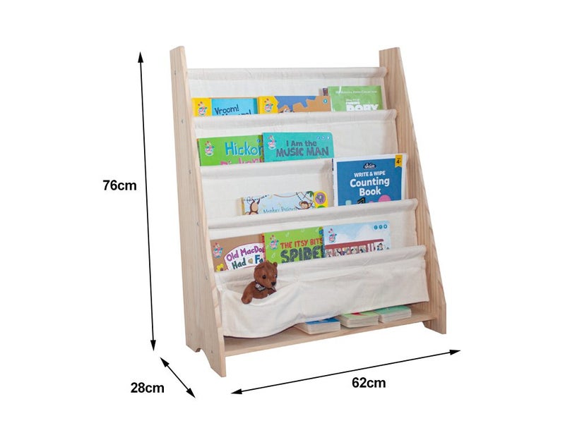 Solid Wood Kids Bookshelf Childrens Bookcase Carousel 8