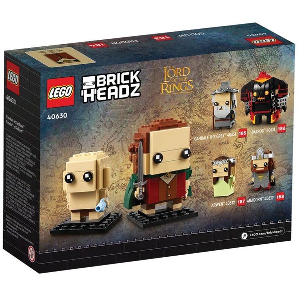 $1 RESERVE LEGO 40630 The Lord of the Rings BrickHeadz Frodo & Gollum Carousel 2