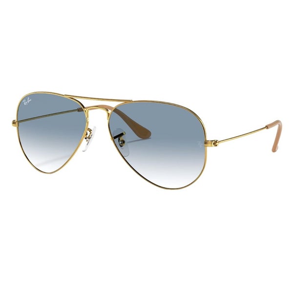 Ray-Ban RB3025 001/3F 58-14 Aviator Gradient sunglasses - Polished Gold - Met... Carousel 1