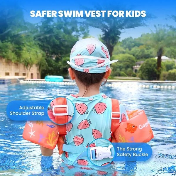 1pc Child Wearable Swimming Vest Carousel 3
