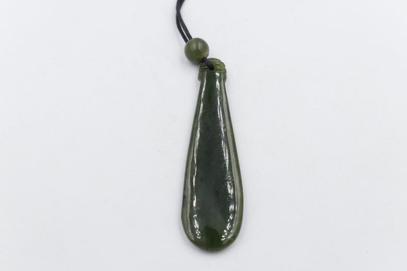 New Zealand Greenstone Polished Mere 80mm Carousel 1