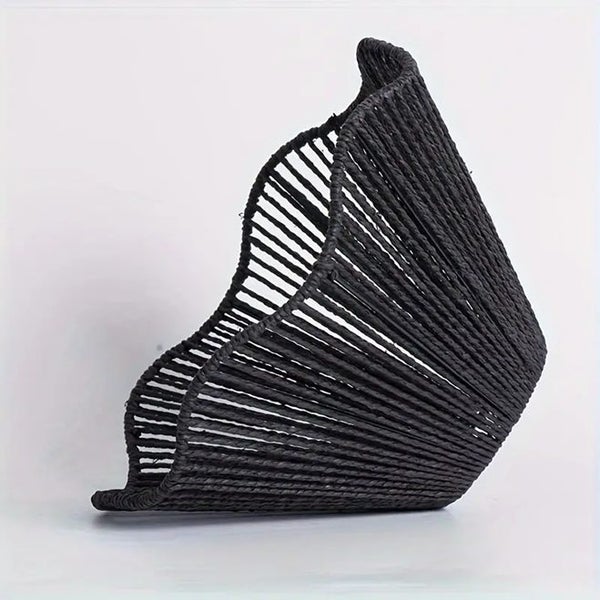 Art Deco Hand-Woven Linen Pendant Light Shade Carousel 3