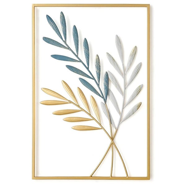 Gold Leaf Metal Wall Decor - Modern Art for Living Room, Office, Bedroom-Style3 Carousel 1