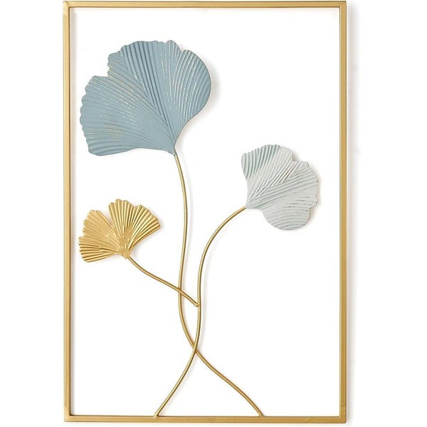 Gold Leaf Metal Wall Decor - Modern Art for Living Room, Office, Bedroom-Style2 Carousel 1