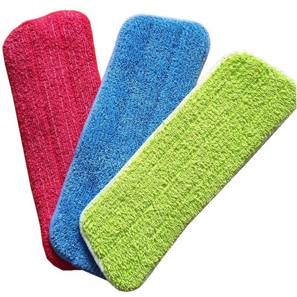 3PCS Microfibre Spray Mop Pads 42x14cm - Washable Cleaning Pads for Mops Carousel 1
