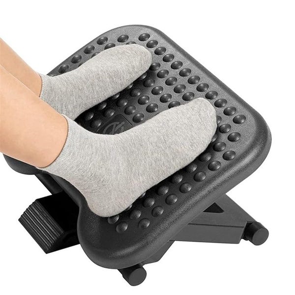 Adjustable Height Foot Rest Stool Ergonomic Portable Comfortable Under Desk Carousel 2