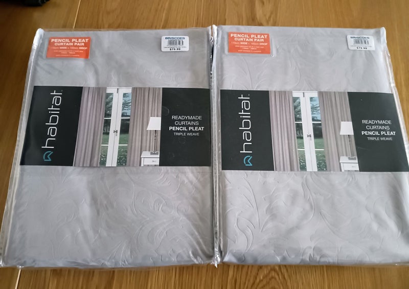 HABITAT PENCIL PLEAT CURTAINS Carousel 1