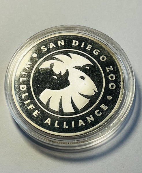 San Diego Zoo 1 oz Silver Round Penguin Carousel 2