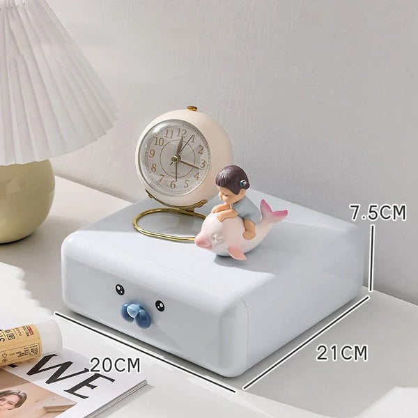 Storage Box Blue Desktop Drawers For Stationery Organizer Home And Garden Boxes Carousel 2