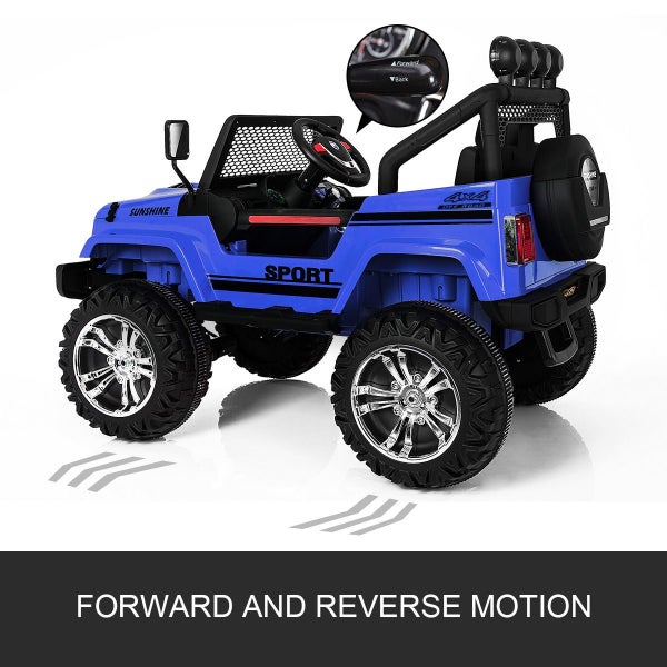 Kids Ride on Jeep Car Electric 4 Motors 12V Carousel 12
